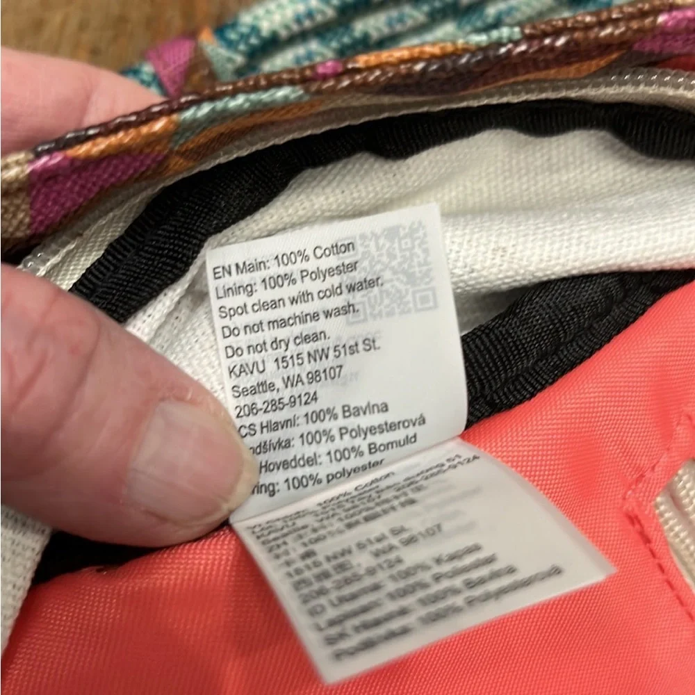 NWT Kavu Rope Bag-Jumble Dash